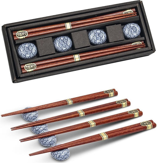Ready Chopsticks Ξύλινα Καφέ 8τμχ