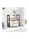 Songmics Wooden Brown Spice Organizer