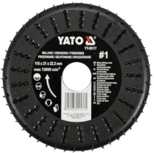 Yato Grinding Disc of Wood 118mm Set 1pcs