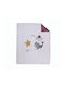 Nef-Nef Homeware Sparkle Friends Bettdecke Für Krippe Baumwolle Ecru 110x140cm