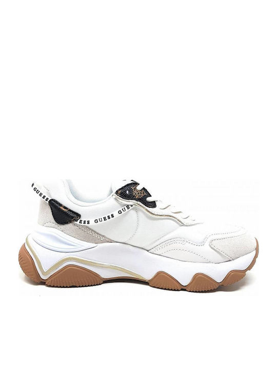 Guess Runners Micola Damen Chunky Sneakers Weiß