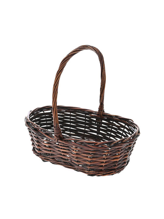 Wooden Decorative Basket 30x20x10cm Iliadis