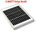 Solarkraft Monocristalină Panou Fotovoltaic 5W 12V 300x190x17mm