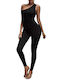 Full length black jumpsuit