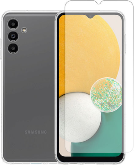 Vivid Set Back Cover Σιλικόνης Σετ με Τζαμάκι Διάφανο (Galaxy A13 5G)