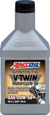 Amsoil Synthetic Motorcycle Oil for Four-Stroke Engines 20W-50 946ml