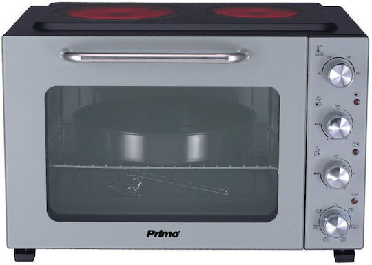 Primo PREO-40387 Electric Countertop Oven 50l with 2 Burners and Hot Air