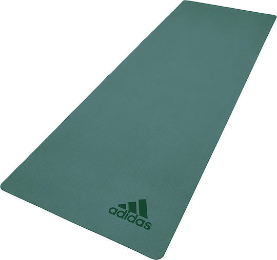 adidas Premium Fitnessmatte Yoga Grün (176x61x0.5cm)