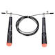 HMS Wire / PVC Adjustable Jump Rope with Ball Bearings Black SK49
