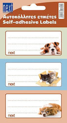 Next Notebook Labels Pets, 4x8,5εκ, 300pcs