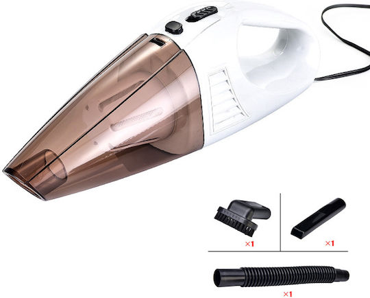 Diamandino Autostaubsauger mit Kabel Zigarettenanzünder 12V Weiß