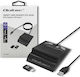 Qoltec Кард Рийдър USB 3.2 Type-C за SmartCard