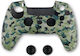 Spartan Gear Θήκη Σιλικόνης και Thumb Grips Green για Χειριστήριο PS5 Πράσινη