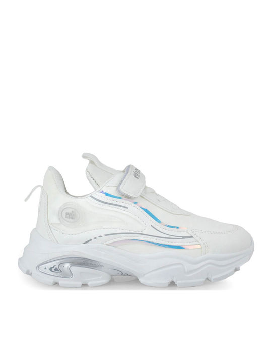 Παιδικά Sneakers με Σκρατς Λευκά