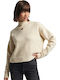 D1 Vintage Women's Long Sleeve Sweater Turtleneck Ecru