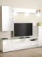 Lucius Living Room TV Unit White L210xW37xH170cm