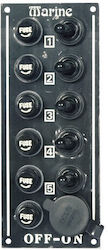 Sail Marine Boat Switch with Panels Narrow Panel with 4 Switches