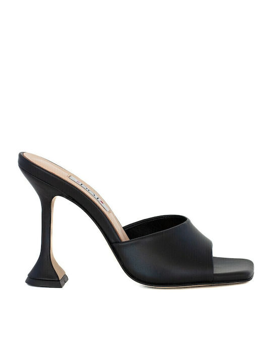Red Dot Leder Mules Schwarz S9029-SS22