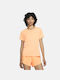 Nike Damen Sport T-Shirt Dri-Fit Orange