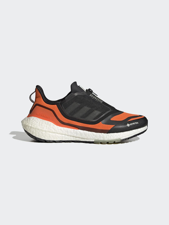 Adidas Ultraboost 22 Ανδρικά Αθλητικά Παπούτσια Running Impact Orange / Linen Green / Core Black