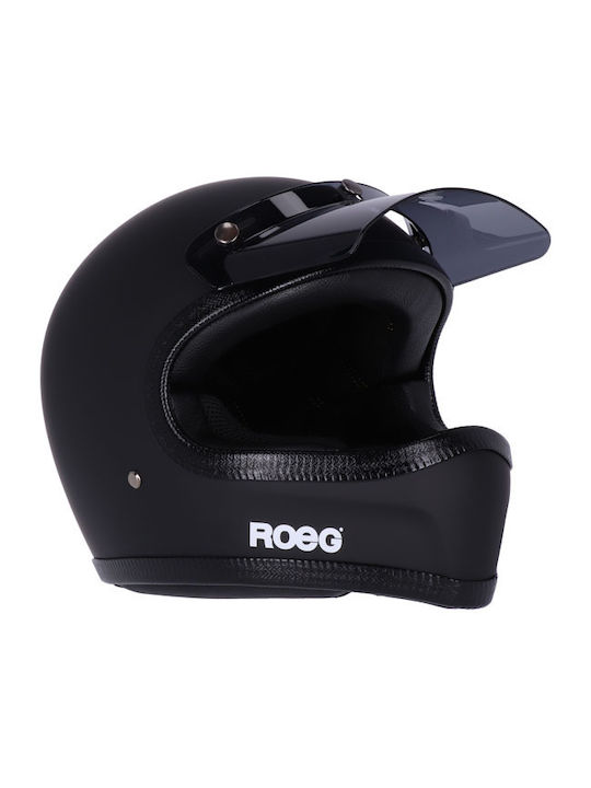 Roeg Peruna 2.0 Matte Black Motorcycle Helmet F...