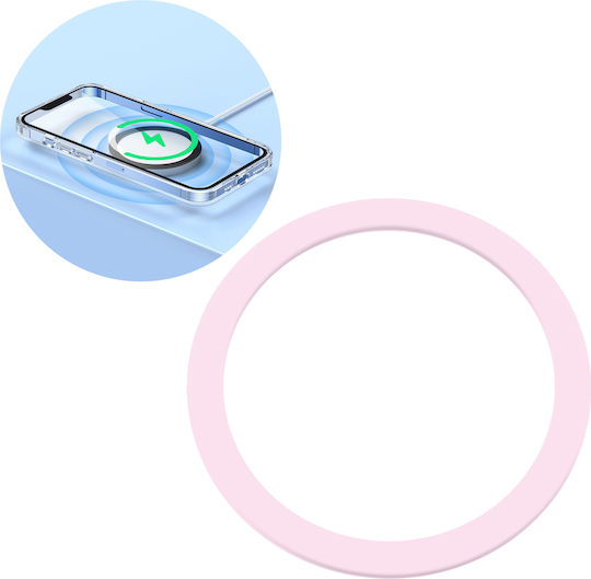 Joyroom Metal Magnetic Ring Smartphone JR-MAG-M3 Κινητού σε Ροζ χρώμα