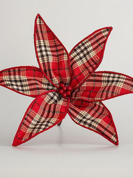 Eurolamp Christmas Fabric Decorative Flower 30cm