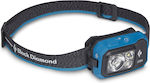 Black Diamond Stirnlampe LED Wasserdicht IP67 mit maximaler Helligkeit 450lm Blau