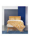 Flamingo Sheet Sets Single with Elastic 100x200+20cm. Impression Yellow 3pcs