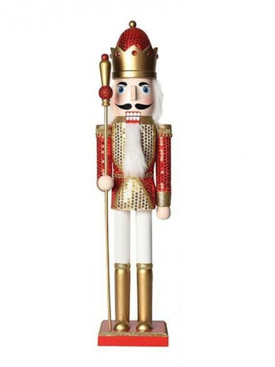 Eurolamp Wooden Christmas Nutcracker 60cm Red