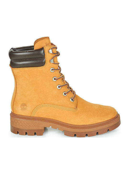 Cortina Valley 6 Inch Ghete Dama De Piele Galbene Ankle Boots