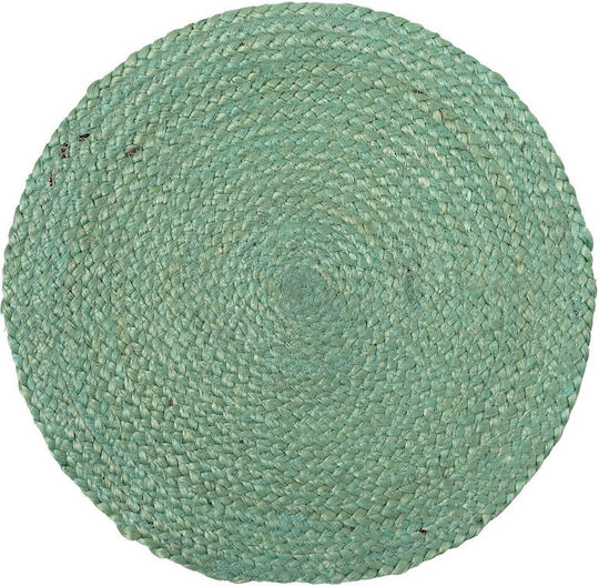 Silk Fashion Placemats Rotund Din paie Mint 38cm 1buc