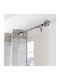 Extendable Metallic Curtain Pole L-C Tropi Single Φ19mm 210-380cm Gris / Argent