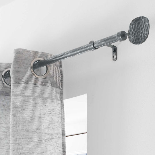 Extendable Metallic Curtain Pole L-C Bullette Single Φ19mm