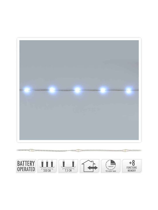 48 Λαμπάκια LED 3.5μ. Ψυχρό Λευκό Μπαταρίας σε ...