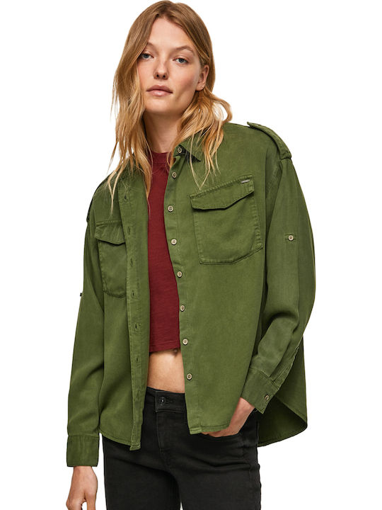 Pepe Jeans Nina Μακρυμάνικο Γυναικείο Πουκάμισο...