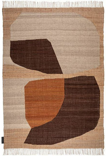 Naf Naf Lyra Rug Rectangular Summer from Jute with Fringes 02 Natural