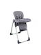 Bebe Stars Cookie Foldable Highchair with Metal Frame & Fabric Seat Grey