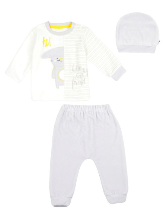 Εβίτα Kids Set with Pants Winter 3pcs Gray