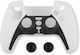 Spartan Gear și mânere pentru degetul mare pentru Controller PS5 Alb/negru