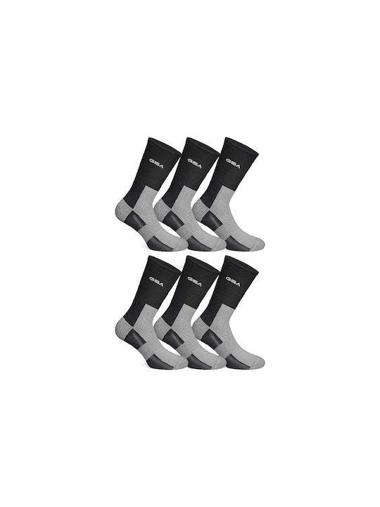 GSA Organicplus Αθλητικές Κάλτσες Μαύρες 6 Ζεύγη