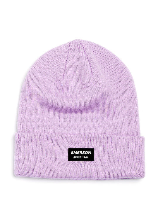 Beanie Γυναικείος Σκούφος Πλεκτός σε Λιλά χρώμα