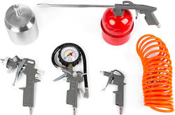 AMiO 02626 Kit de Scule Pneumatice Set de scule pneumatice 5 Piese