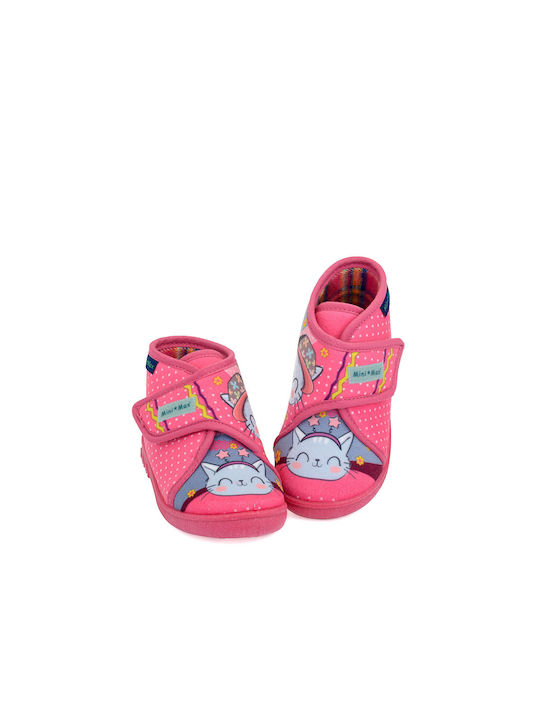 Mini Max Anatomic Kids Slipper Ankle Boot Fuchsia VG Strob