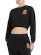 Cropped Women's Sweatshirt Black