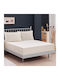 Melinen Sheet Set with 2 Pillowcases Super-Double with Elastic 160x200+25cm. Jersey Beige 3pcs