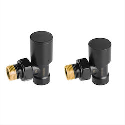 Ferro ZGB31BL Ecke Radiatorschalter Äußere Schleife ½" für Heizkörpergehäuse
