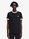 Fred Perry Men's Short Sleeve T-shirt Black