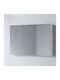 Martin Omega 100 Rechteckiger Badezimmerspiegel aus Spanplatte mit Schrank 95x65cm Weiß