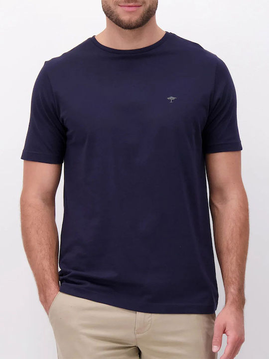 Fynch Hatton Ανδρικό T-shirt Navy Μπλε Μονόχρωμο